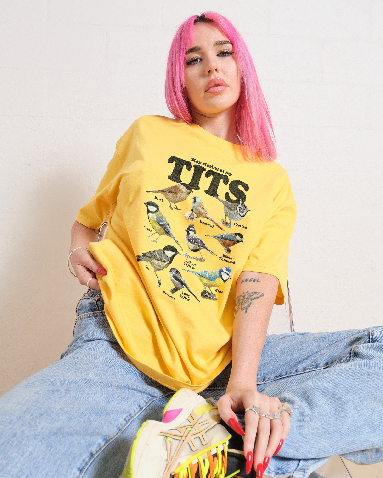 Stop Staring At My Tits T-Shirt - Image 3