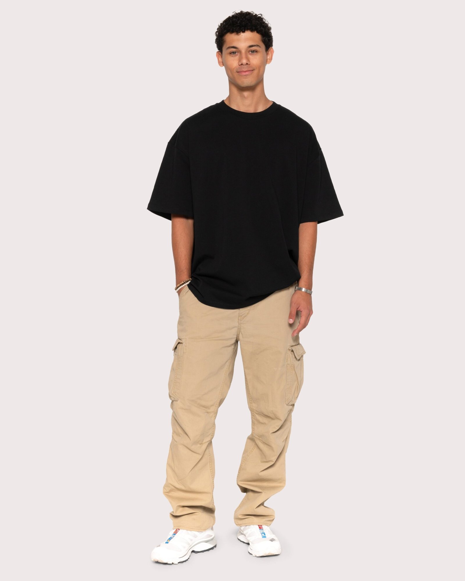 Alternative view of Oversized Tee 2 Pack: Black, Brown