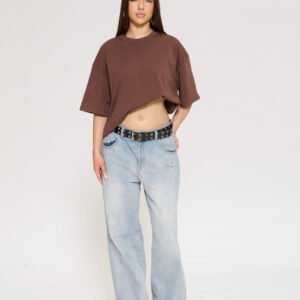 Alternative view of Oversized Tee 2 Pack: Natural, Brown