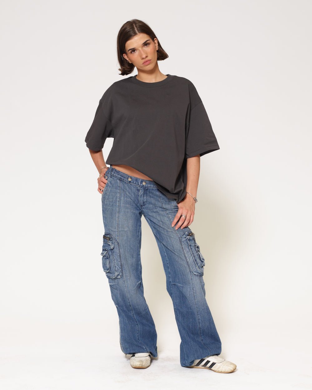 Oversized Tee 2 Pack: Black, Charcoal - Image 5