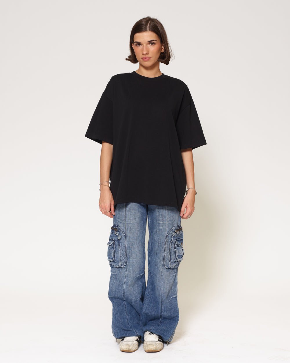 Alternative view of Oversized Tee 2 Pack: Black, Charcoal
